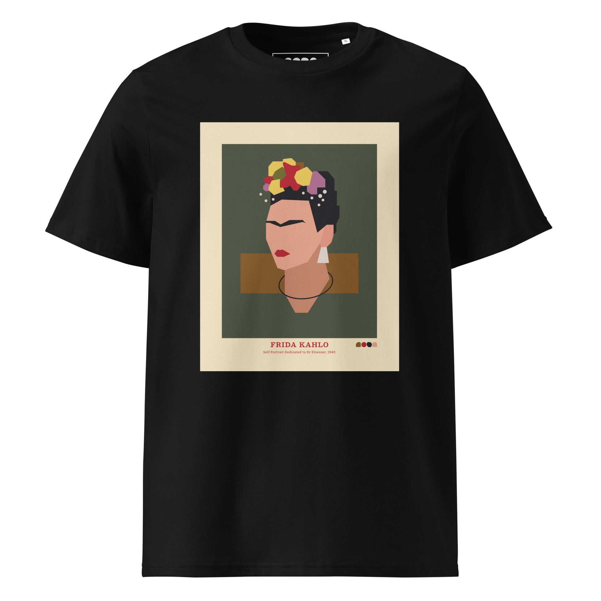 Autorretrato de Frida Kahlo dedicado al Dr. Eloesser - Camiseta orgánica unisex