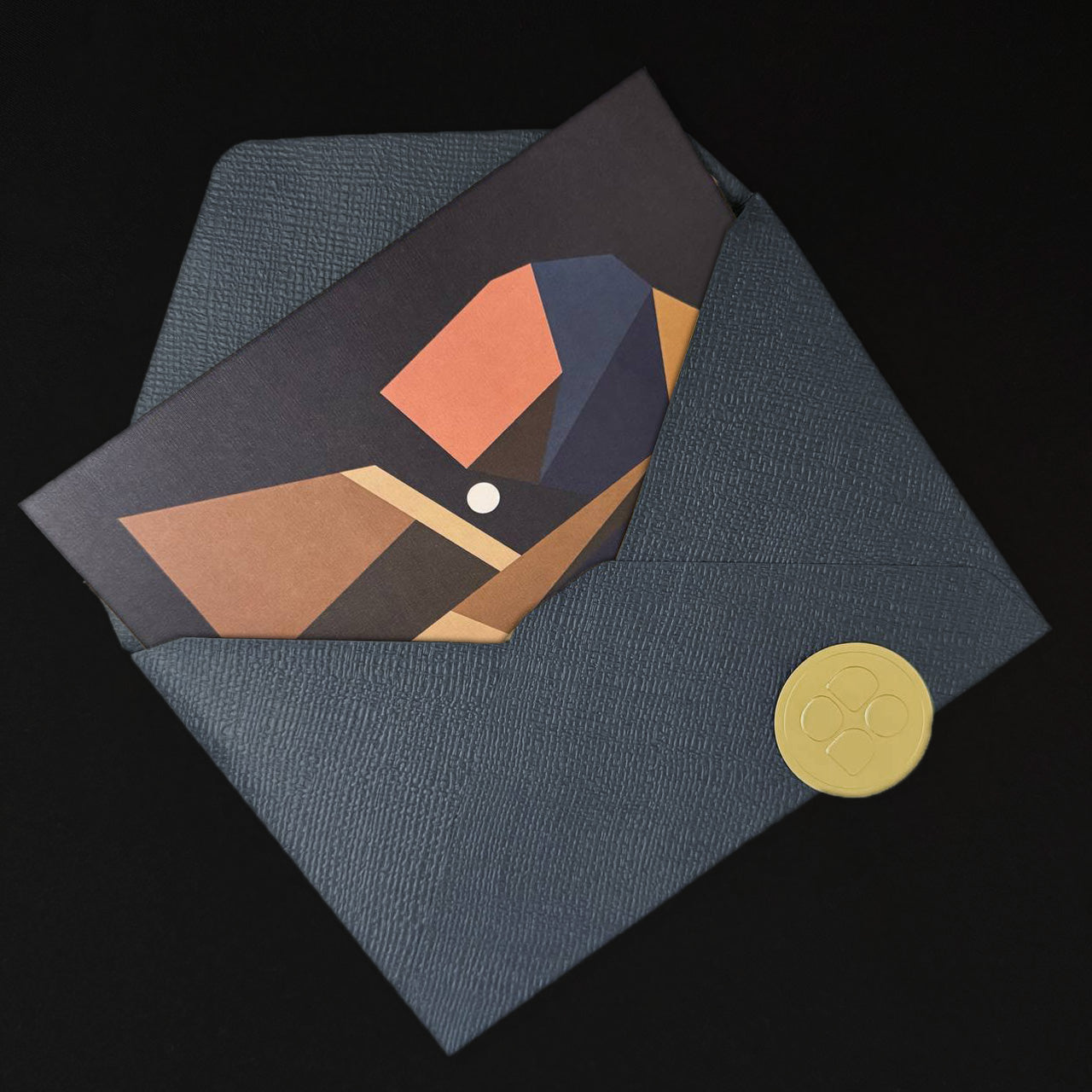 Carte de vœux - La jeune fille à la perle