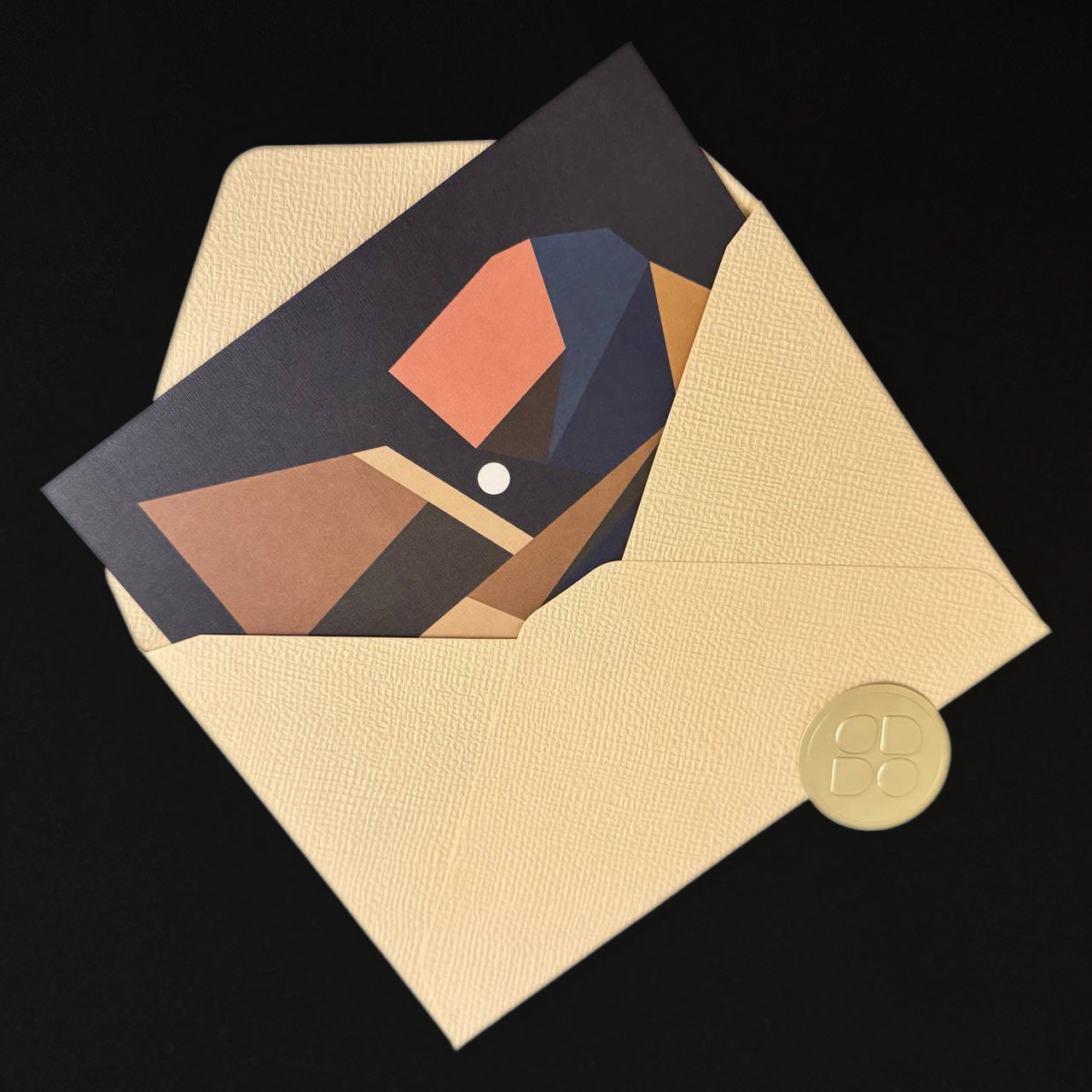 Carte de vœux - La jeune fille à la perle