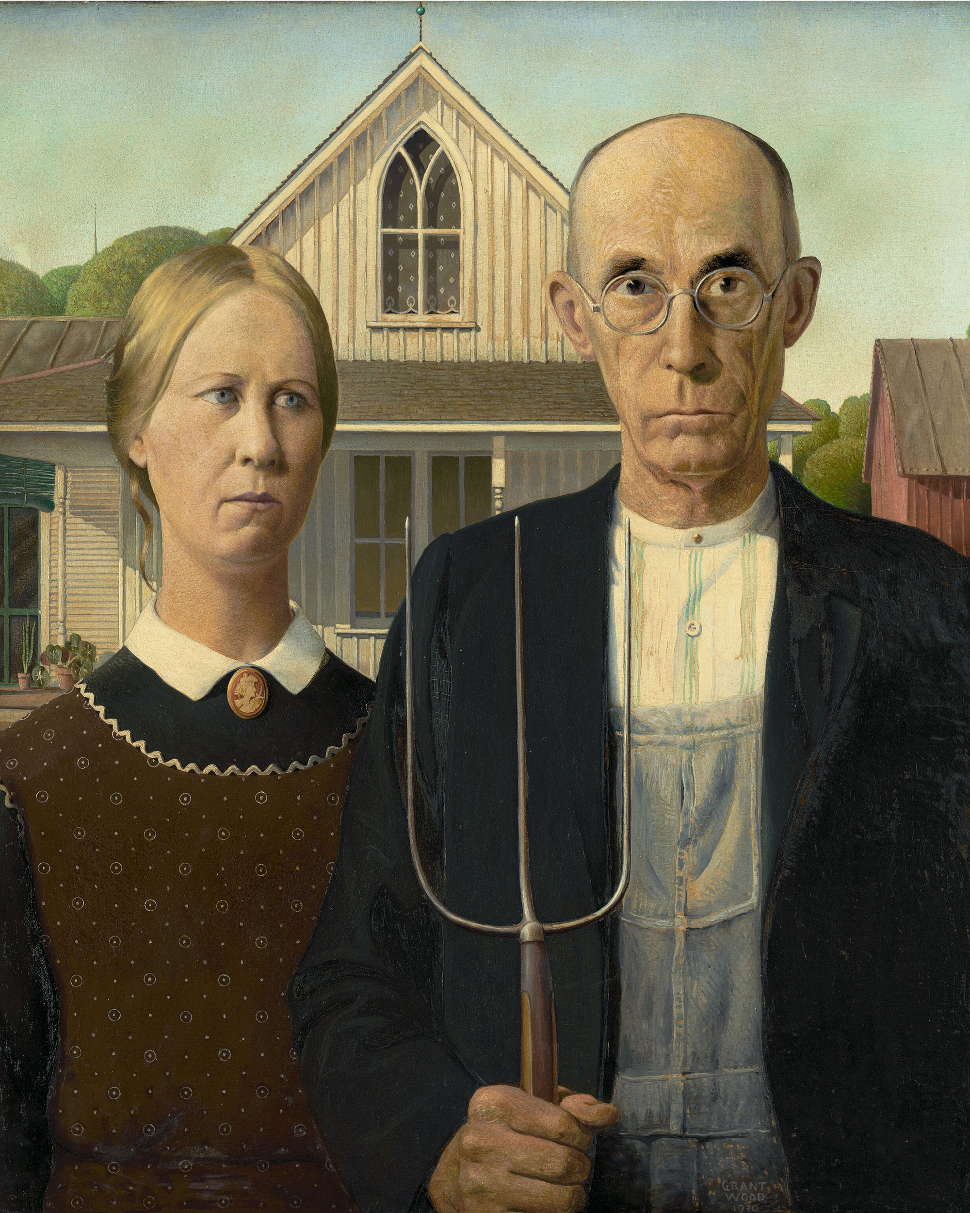 Peinture originale de Grant Wood