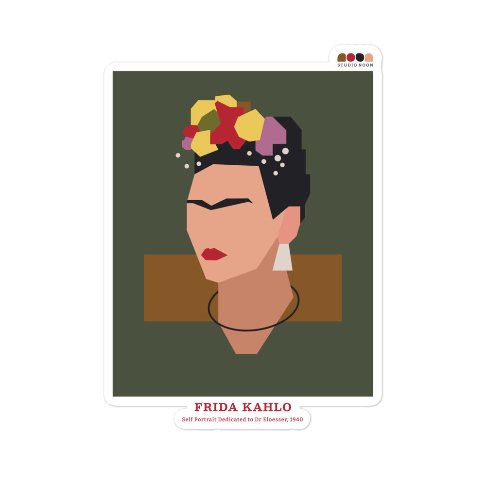 Vinyl Sticker - Frida Kahlo's Self Portrait