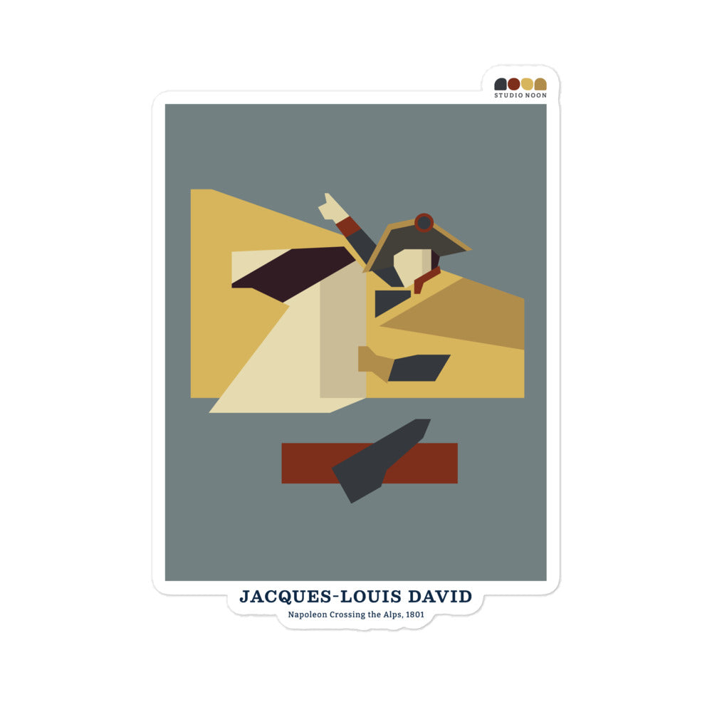 Vinyl Sticker - Napoleon Crossing the Alps