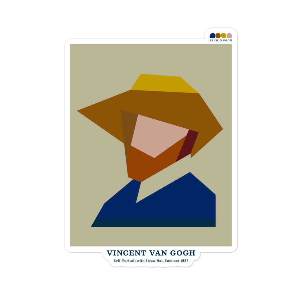 Vinyl Sticker - Vincent van Gogh's Self Portrait