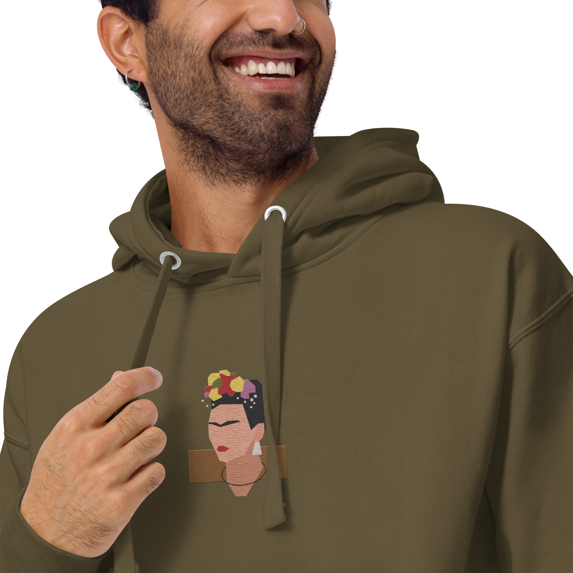 Sudadera unisex de algodón premium - Autorretrato de Frida Kahlo dedicado al Dr. Eloesser