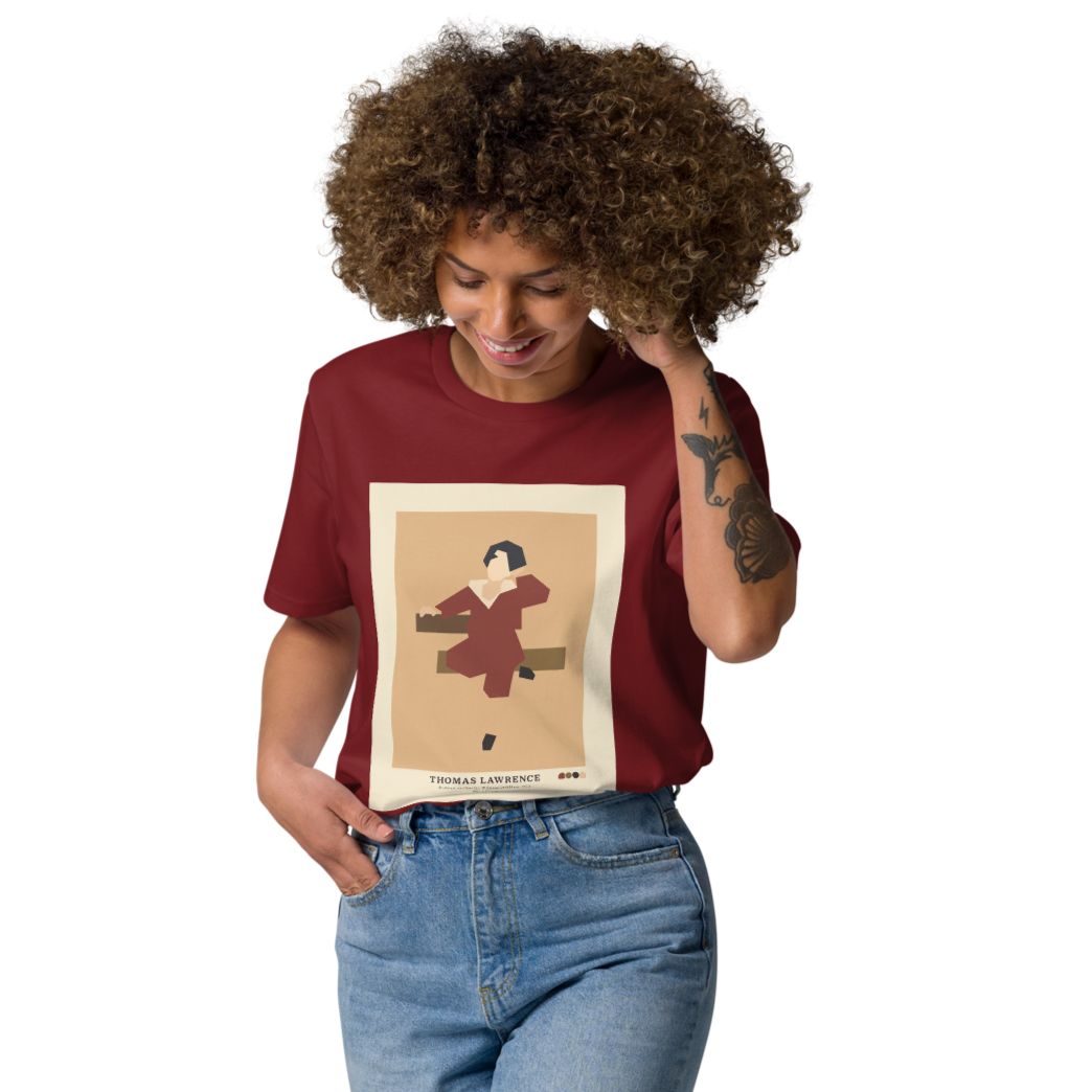 T-shirt unisexe bio - Le Garçon Rouge (Portrait de Charles William Lambton)