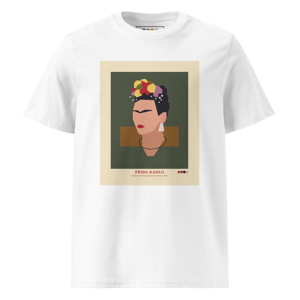Autorretrato de Frida Kahlo dedicado al Dr. Eloesser - Camiseta orgánica unisex