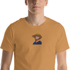 Camiseta clásica unisex - Autorretrato con sombrero de paja de Vincent van Gogh